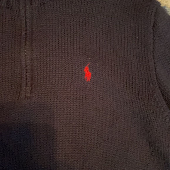 Blue Ralph Lauren Polo 1/4 zip pullover. Great Condition - Picture 2 of 4